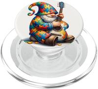 Lindo Rompecabezas gnomo Conciencia sobre el Autismo PopSockets PopGrip para MagSafe