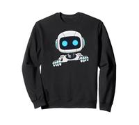 Lindo Rostro Robot Mirada de Tela Rota AI Robot niños Sudadera