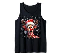 Lindo Rudolph el Reno de Nariz roja para niños Navidad Camiseta sin Mangas
