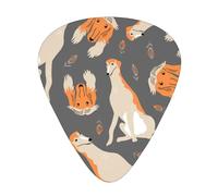 Lindo sabueso afgano,12 púas de guitarra, 3 grosores diferentes para guitarra acústica, bajo y ukelele