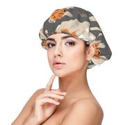 Lindo sabueso afgano,Gorro de dormir de satén para adultos - Gorro de dormir elástico para mujer, cubrecabello nocturno