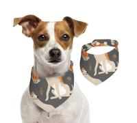 Lindo Sabueso Afgano,Pañuelos de algodón para Perros, Bufandas Ajustables para Mascotas,L