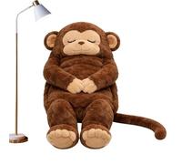 Lindo Saco de Dormir de Mono: Manta portátil Ultra Suave y cálida, Adorable Equipo para Dormir con temática de Animales, de Viaje Lavable a máquina | para Mujeres, Hombres y Novias.