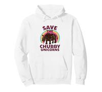 Lindo Save The Gordito Unicornios Rainbow Rhino Sudadera con Capucha
