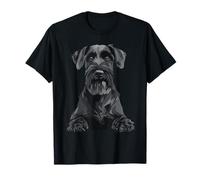 Lindo Schnauzer Gigante Sentado Camiseta