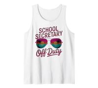 Lindo secretario escolar fuera de servicio Vacaciones Besties Viaje Natación Camiseta sin Mangas