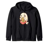 Lindo Sello Comiendo Ramen Kawaii Arte Amante de la Comida Sudadera con Capucha