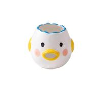 Lindo separador de huevos, Creative Ceramics Little Chicken Egg Yema Separador Vómitos Pollo Pequeño Filtro de huevo Divisor Suministros