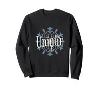 Lindo ser único como un Copo de Nieve Festivo alegría e Invierno Sudadera