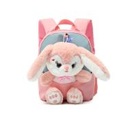 Lindo set de regalo de animales para niñas, bolso de mano de conejito de peluche desmontable, suave regalo de maternidad para niños