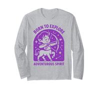 Lindo signo del zodiaco de Sagitario para niños y mujeres Manga Larga