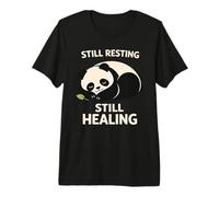 Lindo Sleepy Panda, recuperación del Agotamiento, Alivio del estrés, día de Descanso Camiseta Premium