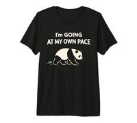 Lindo Sleepy Panda, recuperación del Agotamiento, Alivio del estrés, día de Descanso Camiseta Premium