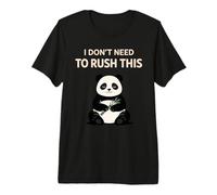 Lindo Sleepy Panda, recuperación del Agotamiento, Alivio del estrés, día de Descanso Camiseta Premium