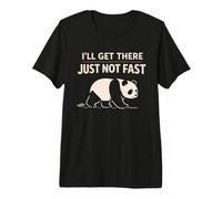Lindo Sleepy Panda, recuperación del Agotamiento, Alivio del estrés, día de Descanso Camiseta Premium