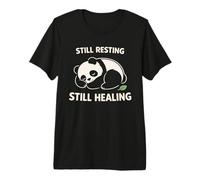 Lindo Sleepy Panda, recuperación del Agotamiento, Alivio del estrés, día de Descanso Camiseta Premium