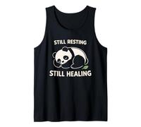 Lindo Sleepy Panda, recuperación del Agotamiento, Alivio del estrés, día de Descanso Camiseta sin Mangas