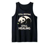Lindo Sleepy Panda, recuperación del Agotamiento, Alivio del estrés, día de Descanso Camiseta sin Mangas