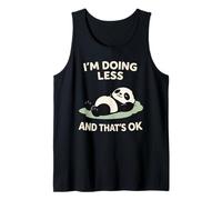 Lindo Sleepy Panda, recuperación del Agotamiento, Alivio del estrés, día de Descanso Camiseta sin Mangas