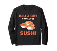 Lindo solo un chico que ama el sushi hombres y niños Manga Larga
