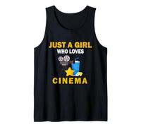 Lindo Solo Una Chica Que Ama El Cine Mueve Mujeres y Chicas Camiseta sin Mangas