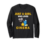 Lindo Solo Una Chica Que Ama El Cine Mueve Mujeres y Chicas Manga Larga