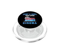 Lindo Solo Una Chica Que Ama El Cine Mueve Mujeres y Chicas PopSockets PopGrip para MagSafe