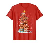 Lindo Sombrero de Navidad para Perro Vizsla Viszla Camiseta