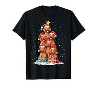 Lindo Sombrero de Navidad para Perro Vizsla Viszla Camiseta