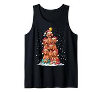 Lindo Sombrero de Navidad para Perro Vizsla Viszla Camiseta sin Mangas