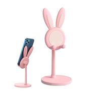 Lindo soporte para teléfono móvil - ajustable Conejo Sostenedor, dibujos animados de dibujos animados móvil cuna Dick Case Teléfonos | Tablet Stand For Kids, Office Desk Accesorio, Mira, Video -on