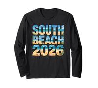 Lindo South Beach 2026 Vacay Vuelo Vacaciones Mamás BFF Vibes Manga Larga