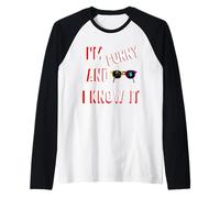Lindo, Soy Divertido y lo Sabes Camiseta Manga Raglan