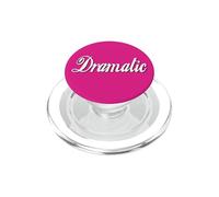 Lindo Soy DRAMÁTICO - Texto Blanco Grande Y Negrita Simple PopSockets PopGrip para MagSafe