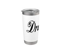 LINDO SOY DRAMÁTICO - TEXTO NEGRO NEGRO GRANDE SIMPLE Vaso térmico de acero inoxidable de doble pared