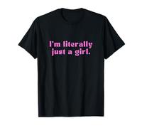 Lindo Soy Literalmente Solo una Chica Estético, Divertido para Las niñas Camiseta