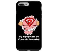 Lindo superhéroe 2 años de Edad niñas Carcasa para iPhone 7 Plus/8 Plus