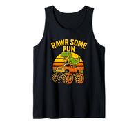 Lindo T-Rex Monster Truck Adventure Kids Dino Fiesta de cumpleaños Camiseta sin Mangas