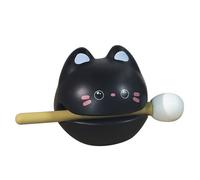 Lindo tambor de pescado Bloque Zen Instrumento de percusión acrílico Calmante mental Adorno de escritorio Mini estatuilla de animal Juguete para meditación Oficina Alivio (mi)