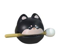 Lindo tambor de pescado Bloque Zen Instrumento de percusión acrílico Calmante mental Adorno de escritorio Mini estatuilla de animal Juguete para meditación Oficina Alivio (F)