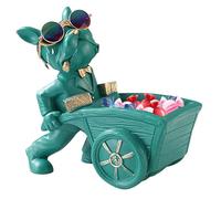 Lindo tazón de llave, tazón de dulces para perros,Decoración de la caja de almacenamiento del soporte de llave de perro de entrada - Lindo perro tirando un tazón de llave de llave de caramelo de diseñ