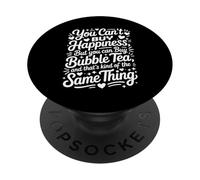 Lindo té de Burbujas Divertido Boba Milk Tea Cita Kawaii Boba Lovers PopSockets PopGrip Adhesivo