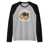 Lindo Tema de observación de Aves Recuerda Ver pájaros Camiseta Manga Raglan
