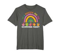 Lindo Terapeuta es un Hermoso día para la Terapia Ocupacional Camiseta, Hombre Tallas Grandes, Asfalto, 4X Alto