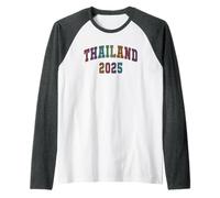 Lindo THAILAND 2025 Vacay Surf Vacation Matching Cousins Camiseta Manga Raglan