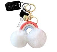 Lindo titular de la de boho tejido de de pom-pom hecha de decoración de lujoso y | Nuevo del árbitro para mochila, bolso y Tejido