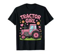 Lindo Tractor agrícola para niñas y Mujeres Que aman los Tractores Camiseta
