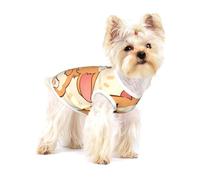 Lindo Trasero de Perro Corgi de Dibujos Animados,Camiseta de algodón sin Mangas para Mascotas, Chaleco Transpirable, Suave y elástico para Cachorros,M