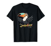 Lindo Tucán En Rama Pájaro De La Selva Tropical Camiseta