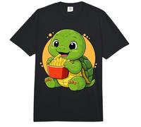 Lindo Turtule Comer Papas Fritas Divertido Kawaii Animal Food Lover Comfort Colors Adult Heavyweight T-Shirt